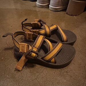 Chaco Kids Sandals in Brown and Tan